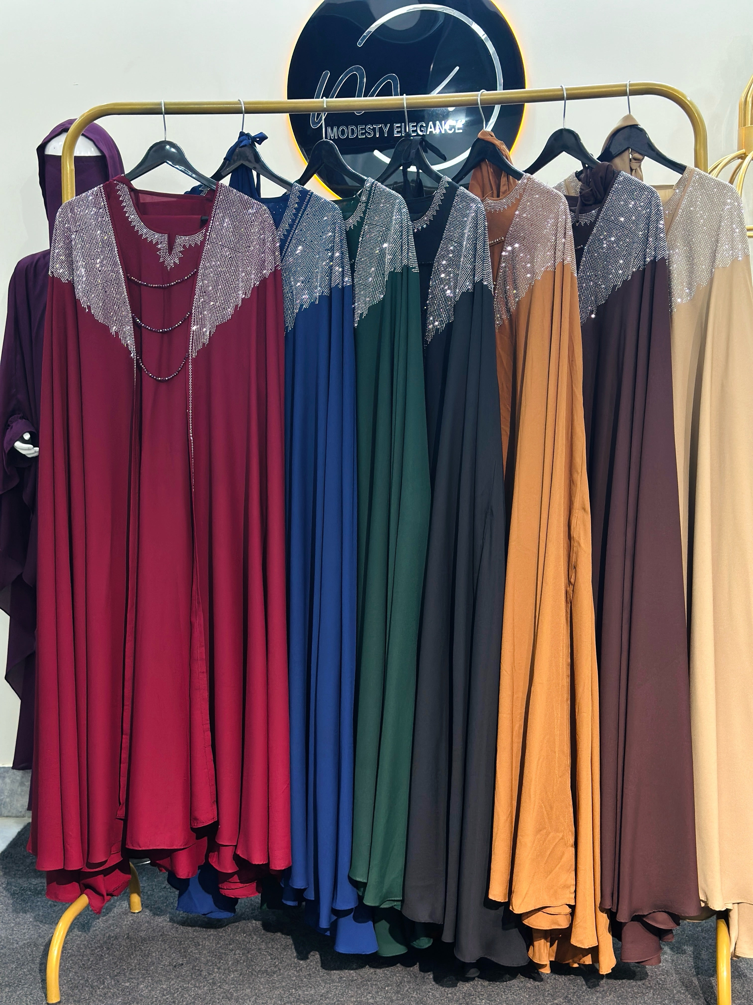 4-piece abaya set khuram Sultan Abaya