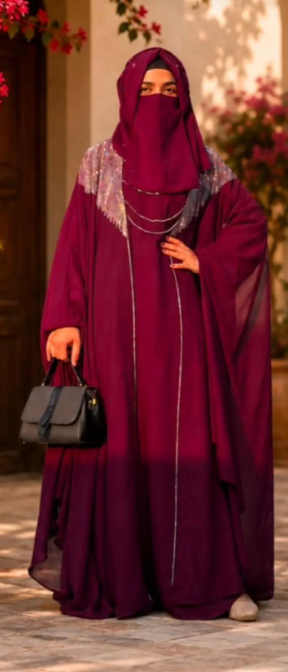 4-piece abaya set khuram Sultan Abaya