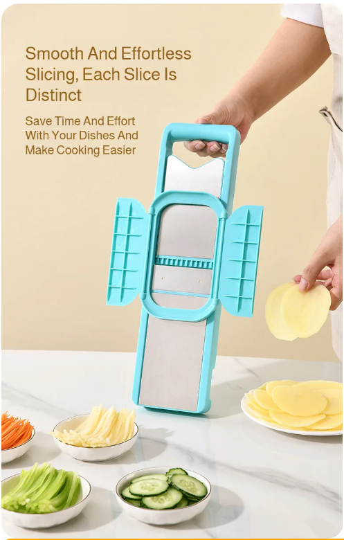 Double-Door Multi-Functional Vegetable Slicer & Grater